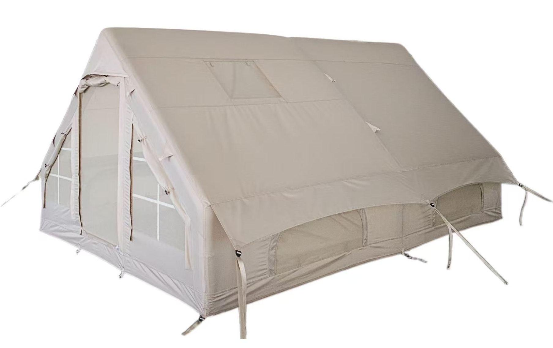 12 square meters beige cotton inflatable tent