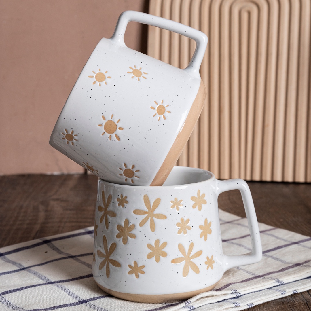 Natural Style Mug ,expresso Mug Cup Home Use Tableware Stoneware