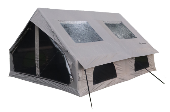 12 square meters titanium black rubber Oxford fabric inflatable tent
