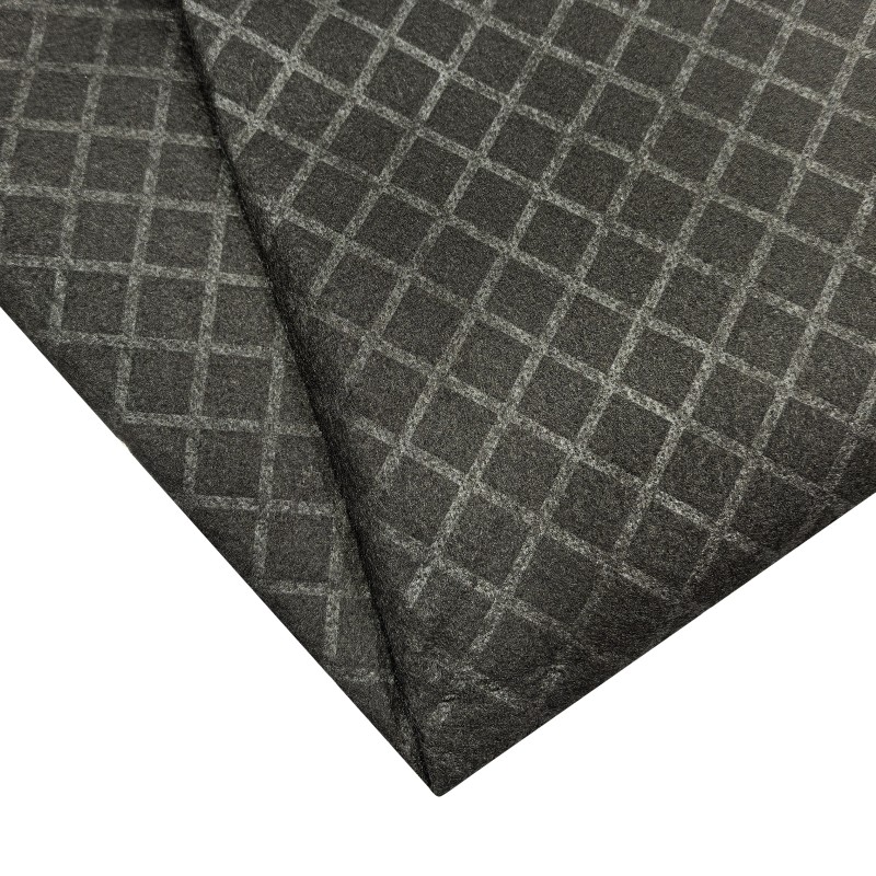120gr black embossed needle punched nonwoven fabric for sofa