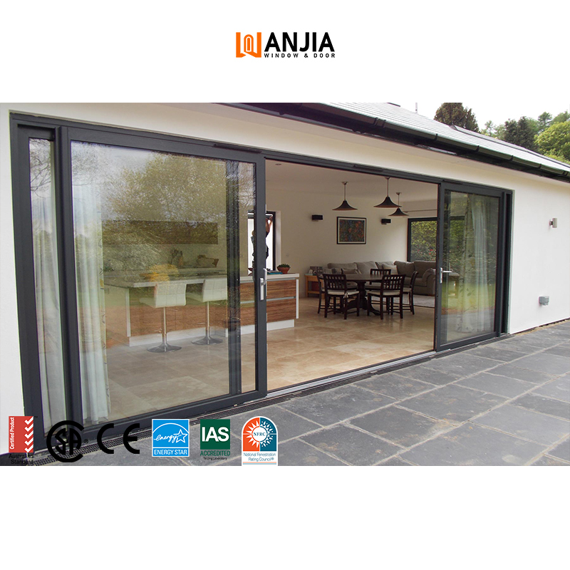 Smart Electric Sliding Door Heavy Duty Thermal Break Lift Sliding Glass Door Automatic Aluminum Door