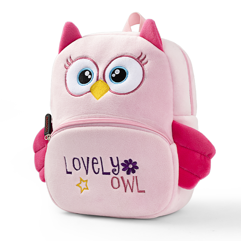 Baby's first backpack, soothing owl plush bag, accompanying every step of growth