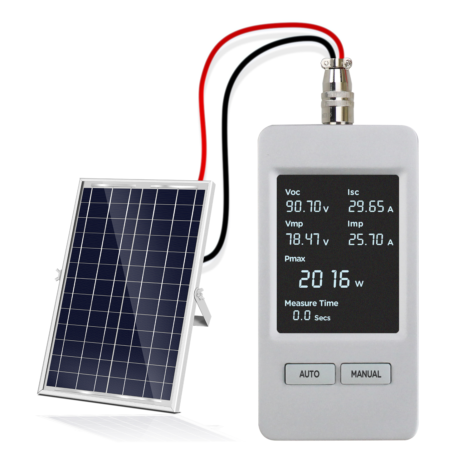 Large Screen Digital Solar Multimeter Solar Panel MPPT Tester PV Panel Power Supply Multimeter