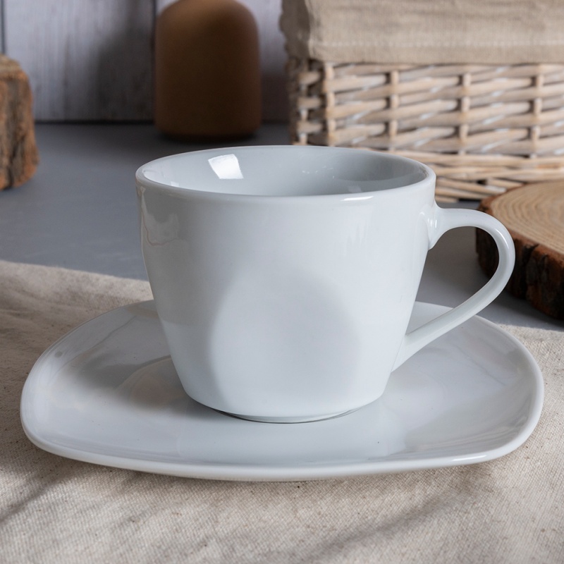 6OZ/170ML Cup & Saucer, Hotel Porcelain – Perfect for Banquets & Events