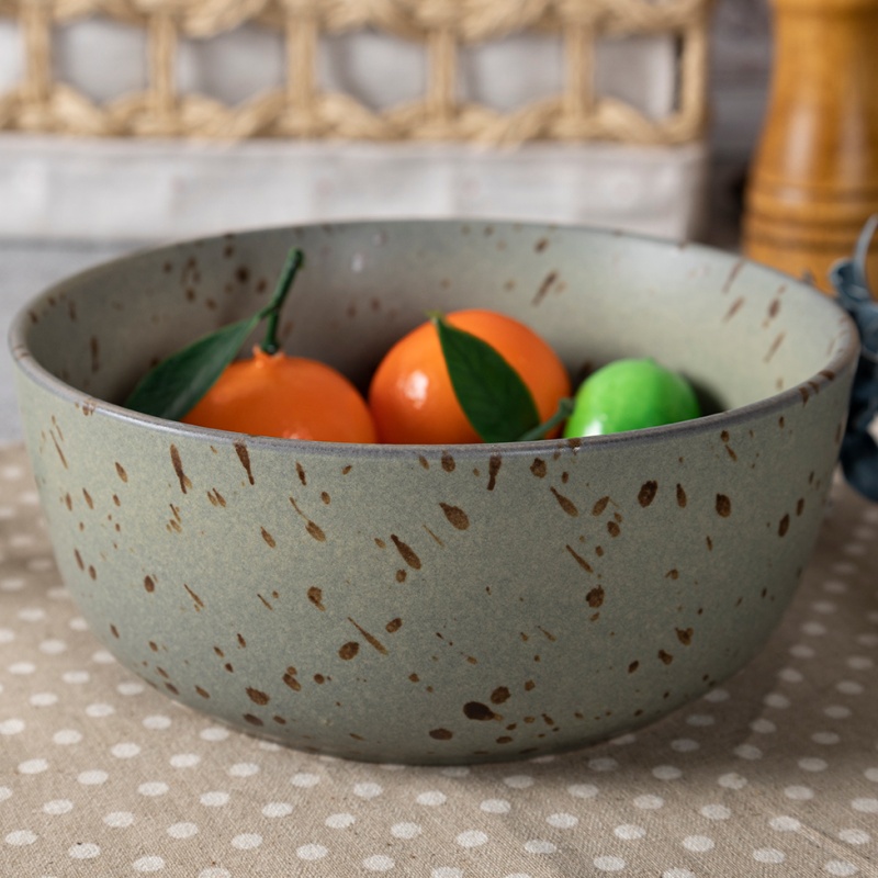 Happy Go 15cm/695ml Stoneware Bowl Reactive Glaze With Speckle