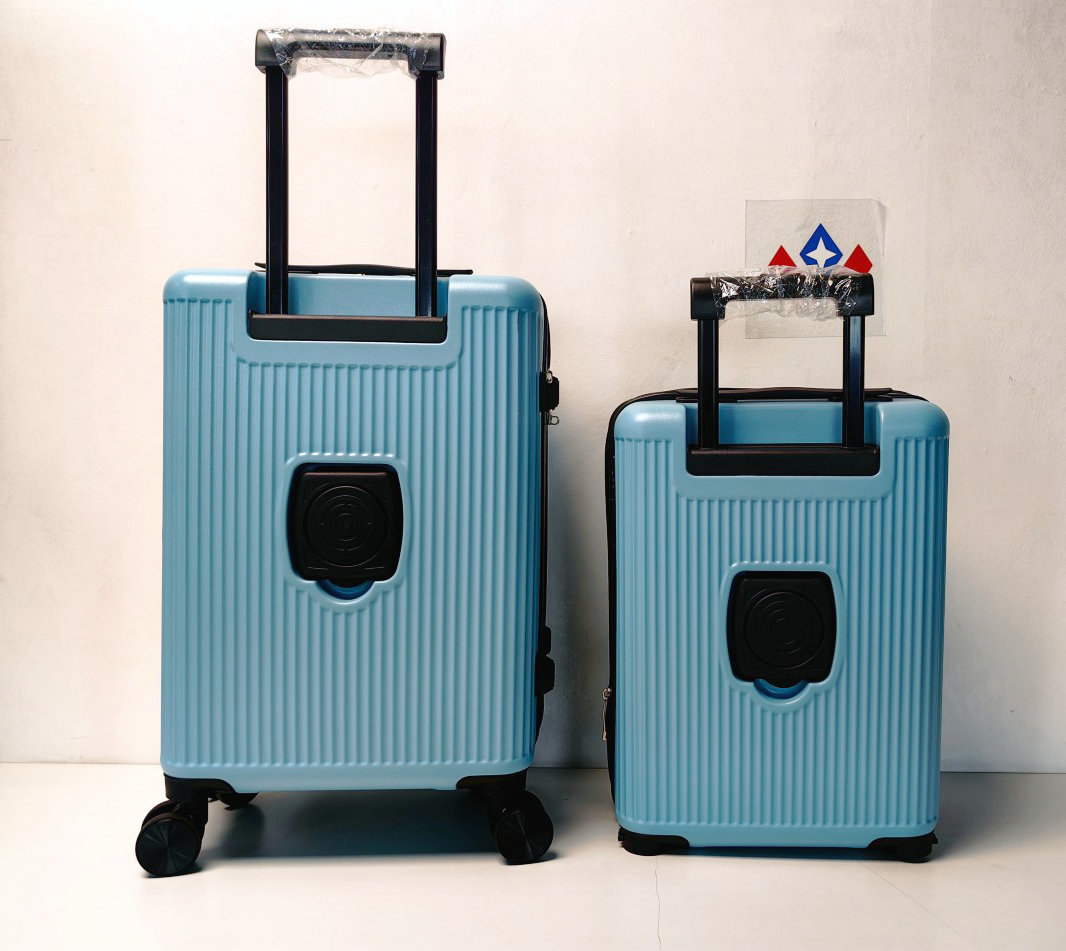 DELFUN TORO -- 3pcs Set ABS Luggage with Cup Holder TSA lock, Airplane Removable Wheels & Expandable
