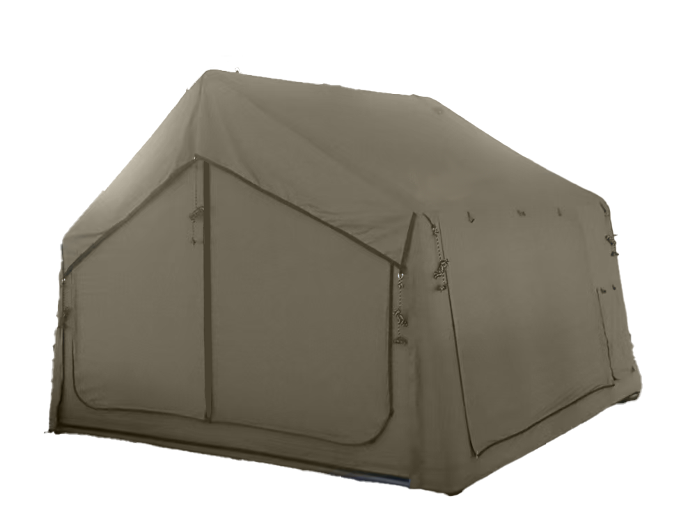 8 square meters green cotton inflatable tent