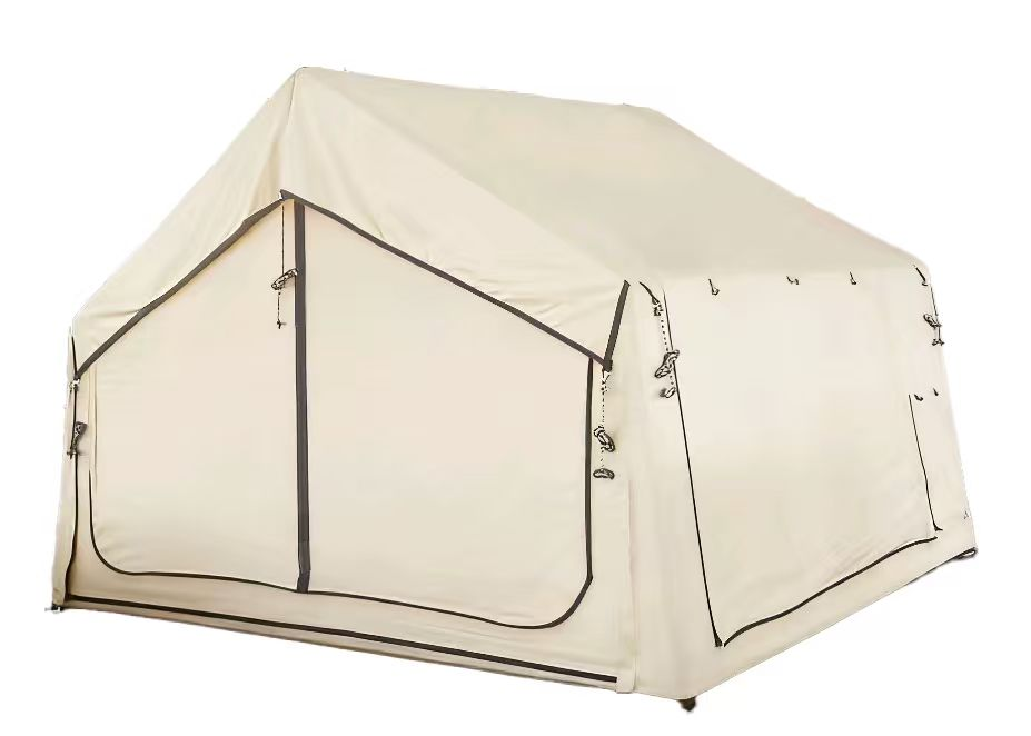 8 square meters beige cotton inflatable tent