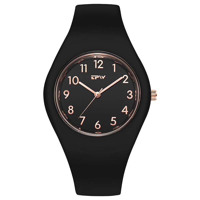 TPW K3097 Trendy Silicone Quartz Wrist Watch For Women