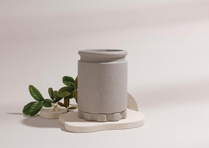 Cutlery holder, recycled ceramic