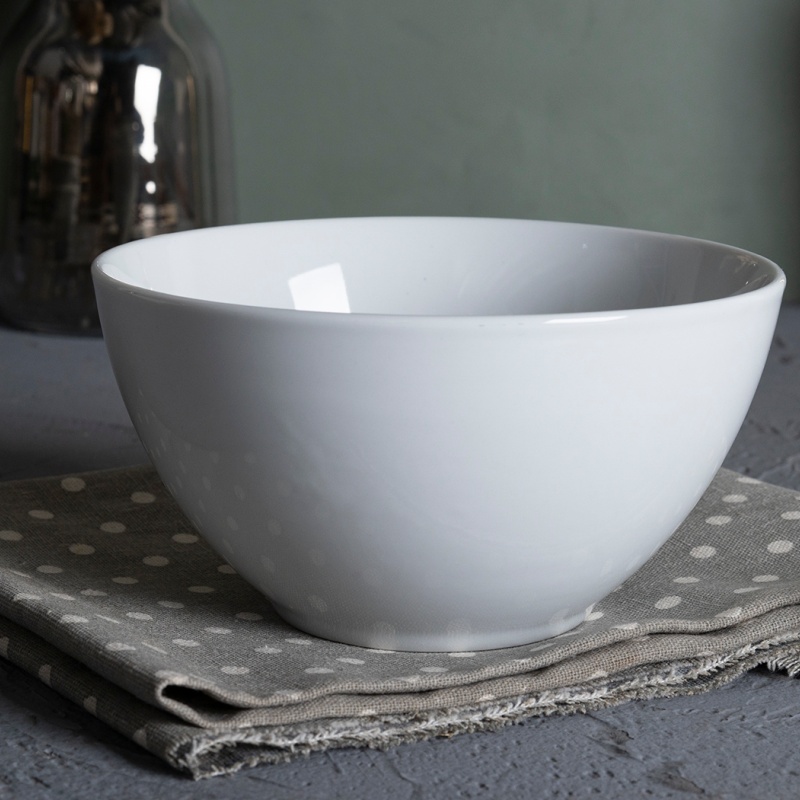 14.5CM Bowl H7.6CM Thick Rim Porcelain Tableware, Elegant & Durable Design for Hotels &Restaurants