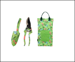 3pc Floral Pattern Gardening Gift Set