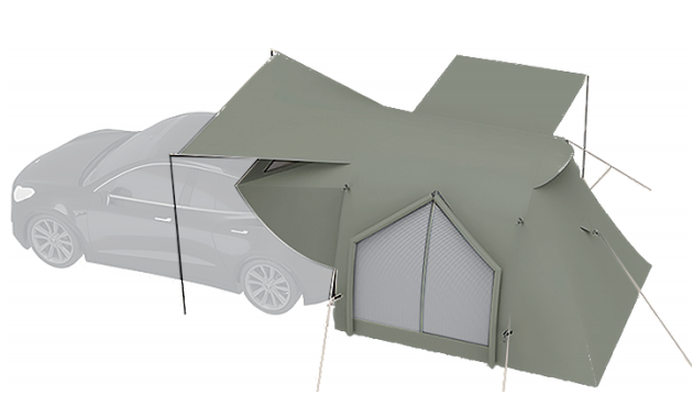 7 square meters green cotton car tail tent