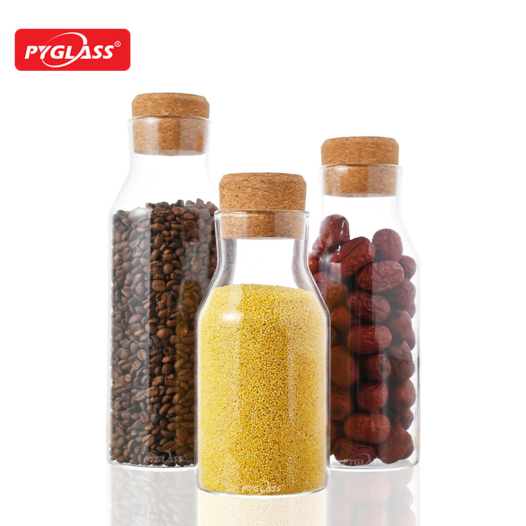 Glass storage jar
