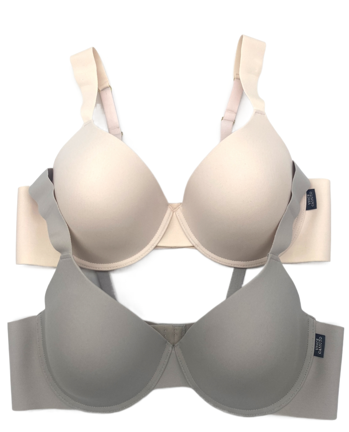 Ladies fasion bra with heather grey fabric