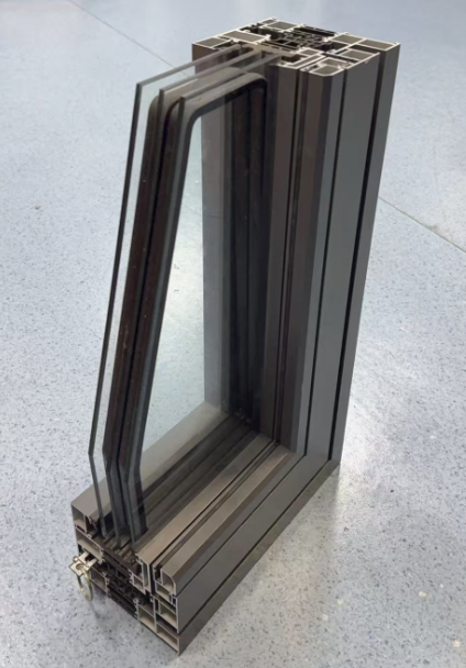 115 series double inner opening steel screen integrated window