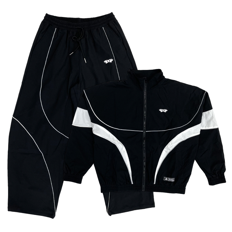 Oversized Sports Tracksuits Fashion Jacket And Pants Sets