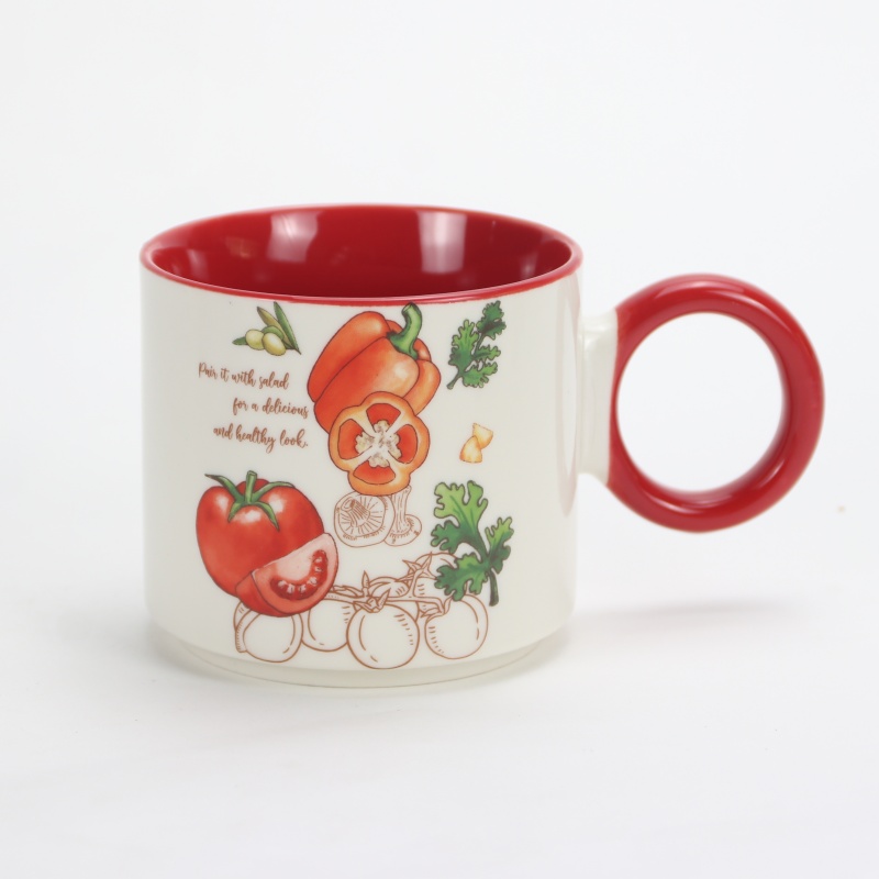 Tomato ceramic cup