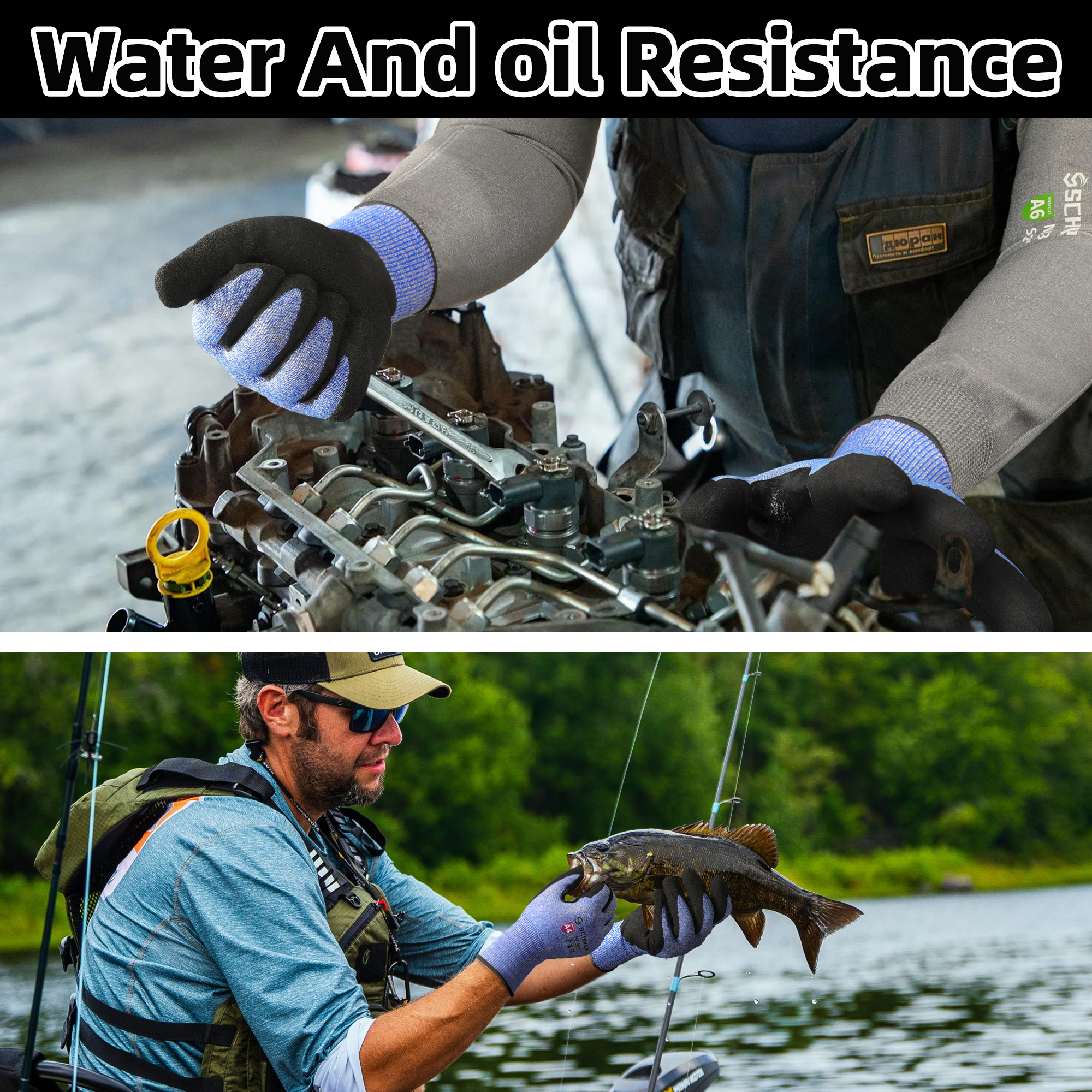 Thin elastic cut resistant glove