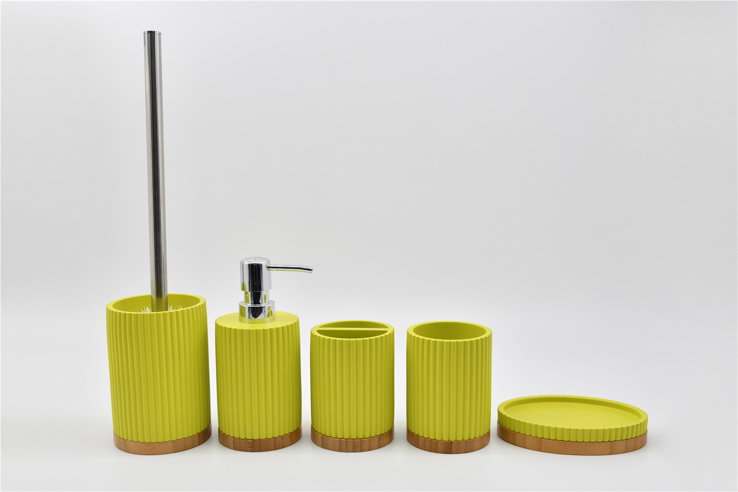 New Products Hand-paint Resin Bathroom Accessories Set Home & Hotel bathroom products wooden