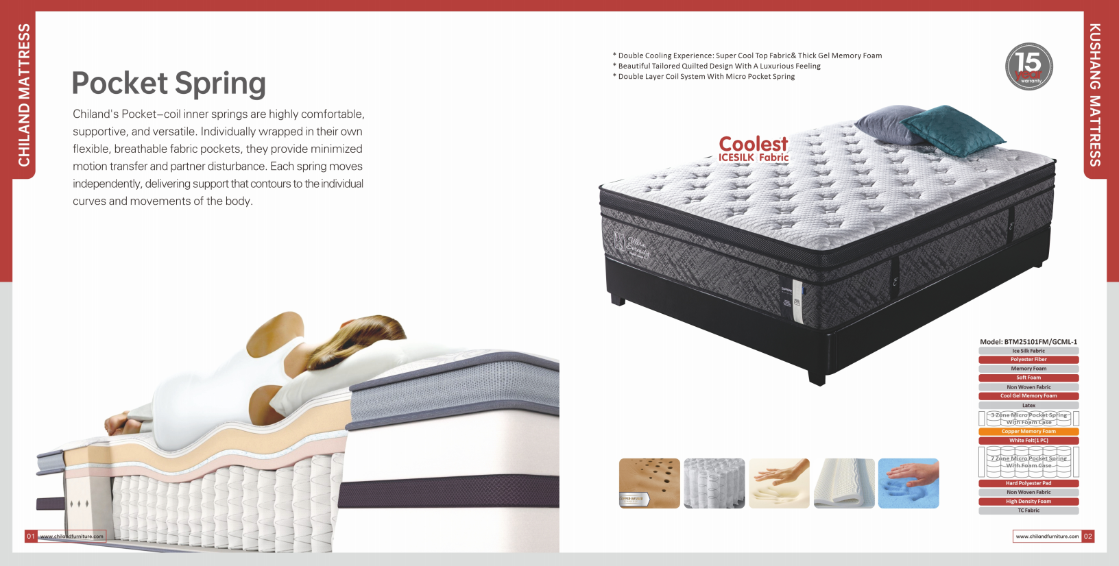 Kushang-Btm25101fm/Gcml-1-Mattress