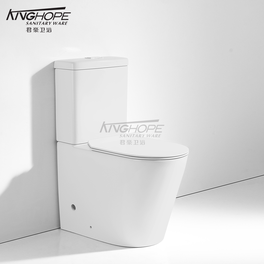 Factory Direct Sale Dual-Flush Rimless Two-Piece Toilet for Home Sanitary Ware
