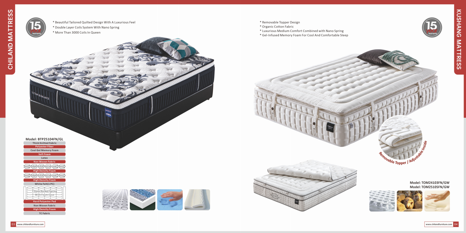 Kushang-Tom25105fn/Gw-Compressed Mattress