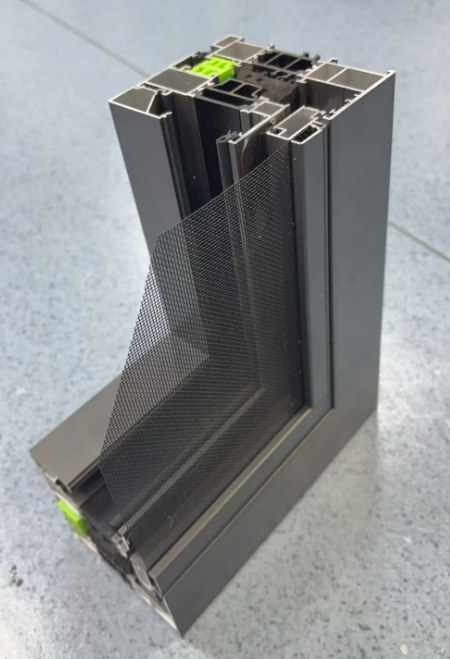 102 series double inward opening steel screen integrated window