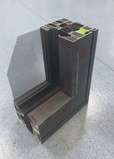 110 series double inward opening steel screen integrated window