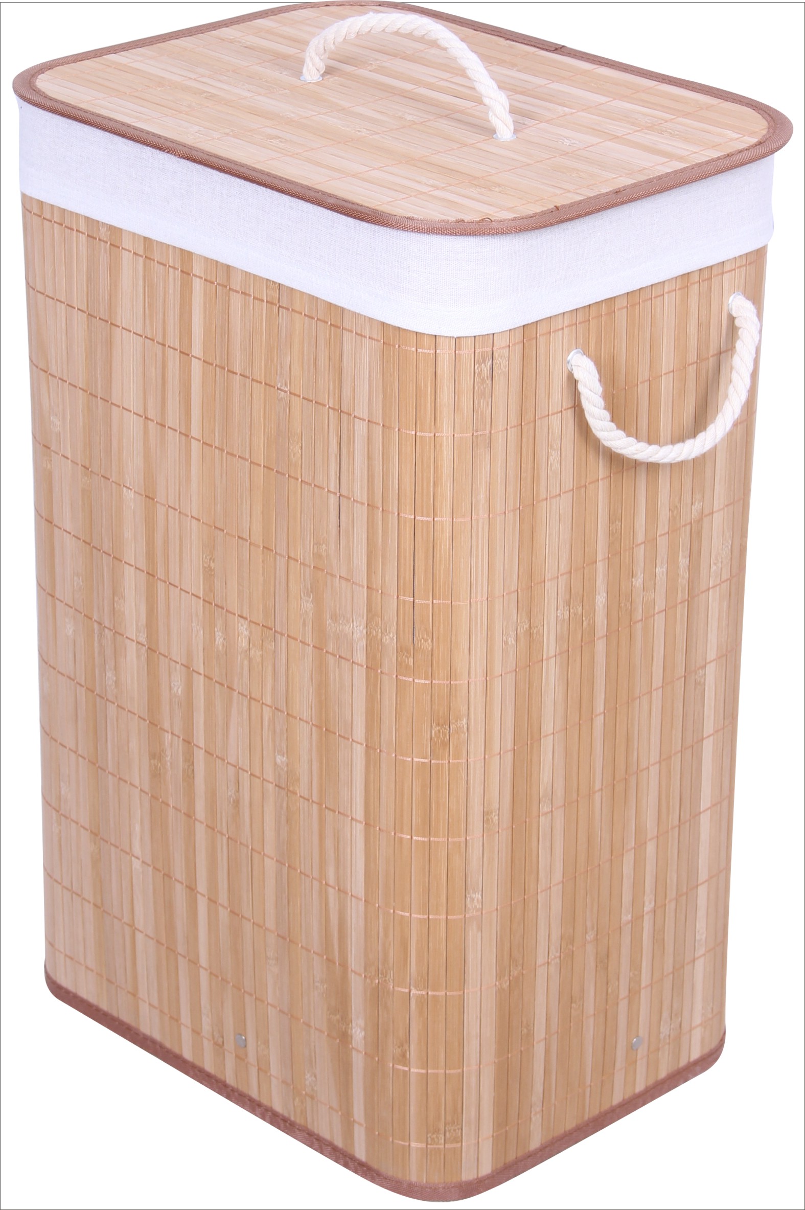 Bamboo laundry hamper