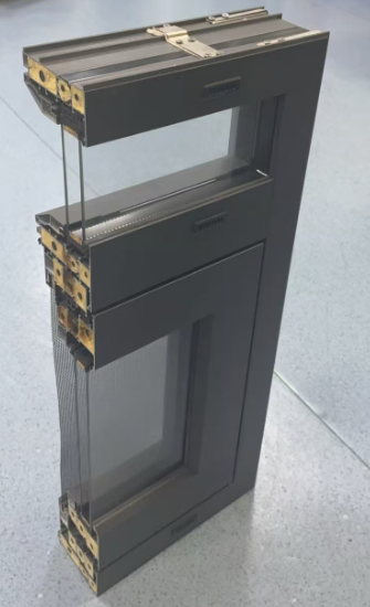 108 series outward-opening steel screen integrated window