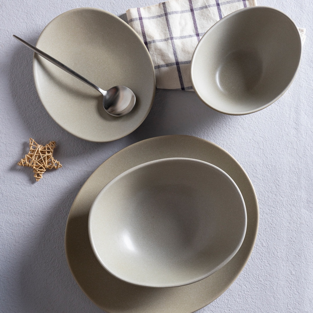 SET16 DINNER reactive glaze stoneware home wholesale supermarket