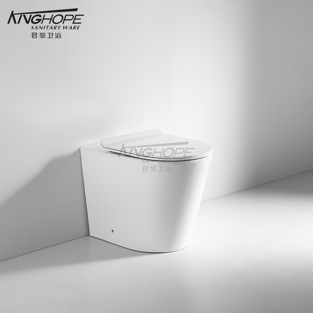High Durability Ceramic Rimless Floor Standing Water-Saving Bathroom Toilet Sanitary Ware