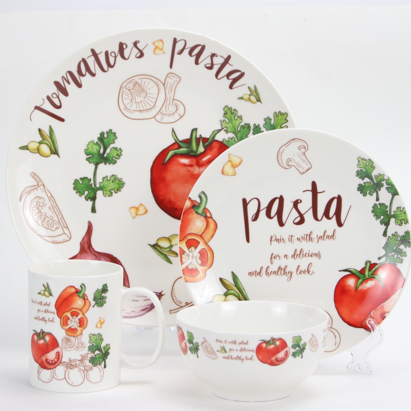 Tomato ceramic dinnerware