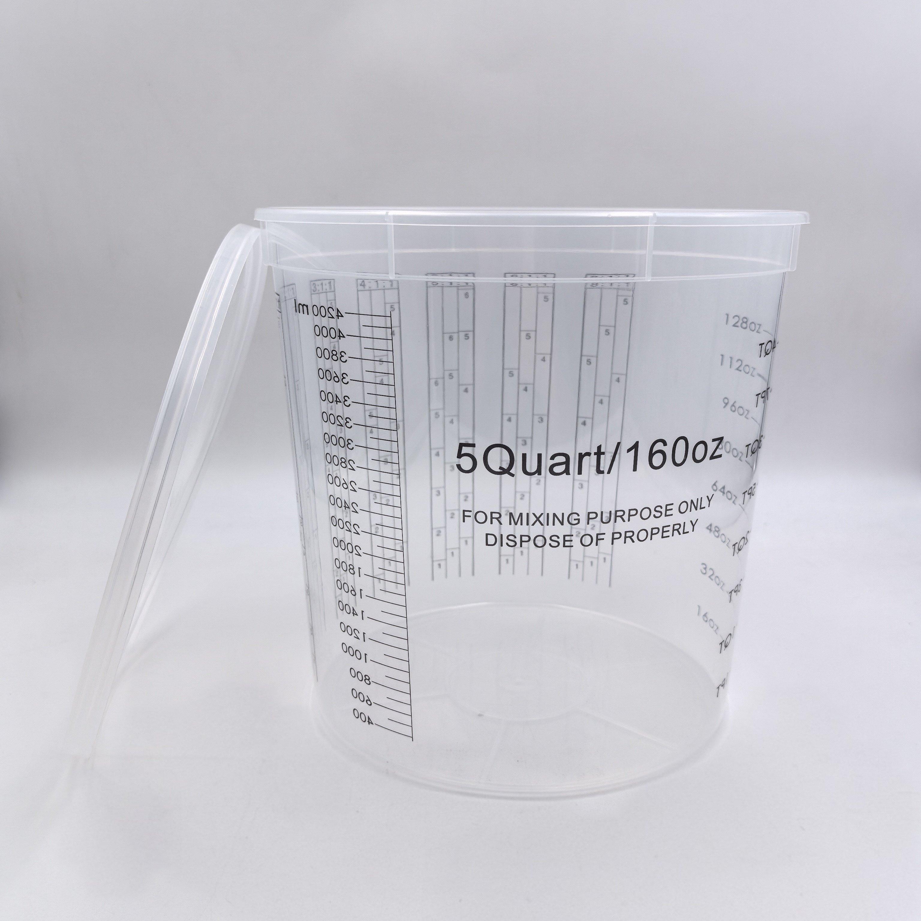 5QT Plastic Paint Mixing Cup