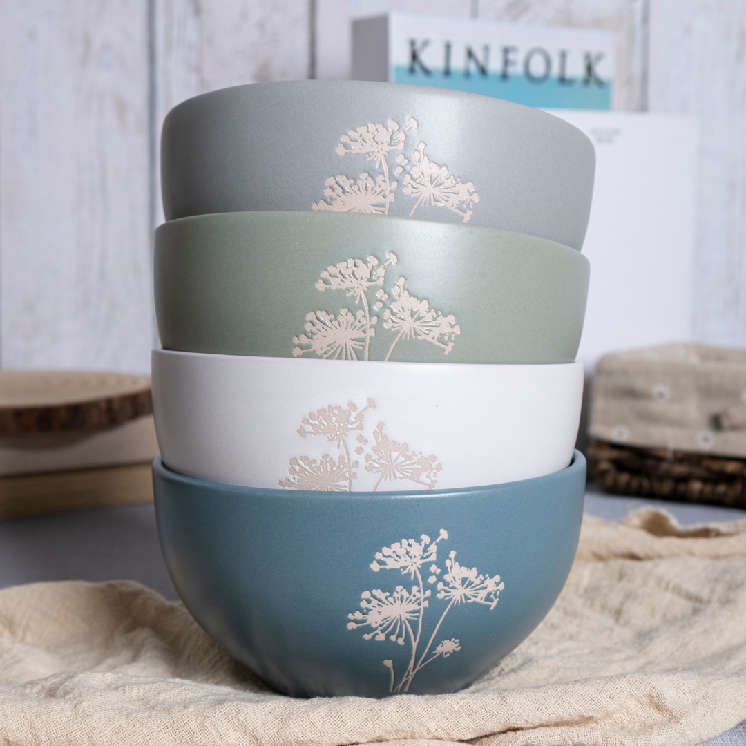 Ceramc bowl matte GLAZE stoneware home wholesale supermarket