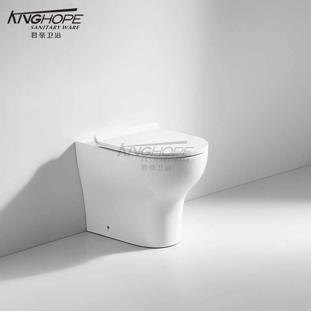Water-Saving Soft-Close Seat Ceramic Rimless Floor Standing Toilet CE Certification WC Toilet