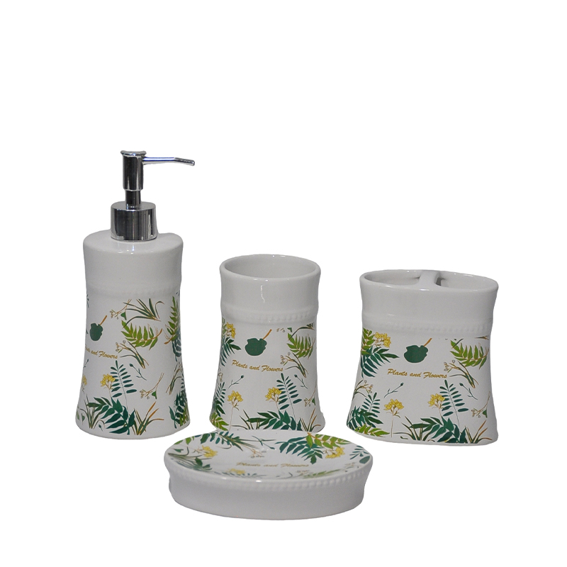 Tropical rainforest animal Decal 4 pcs bathroom set