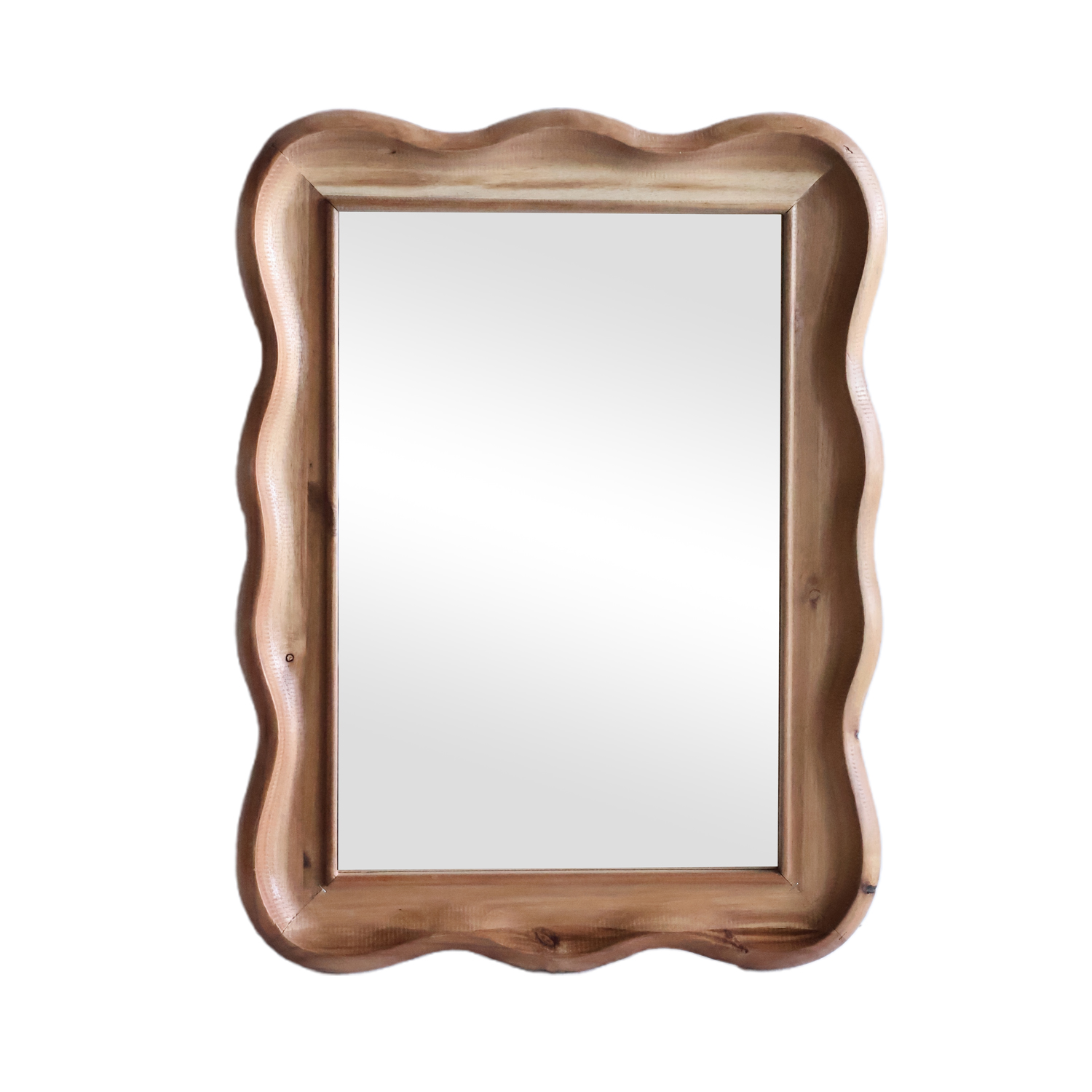 wooden framed mirror