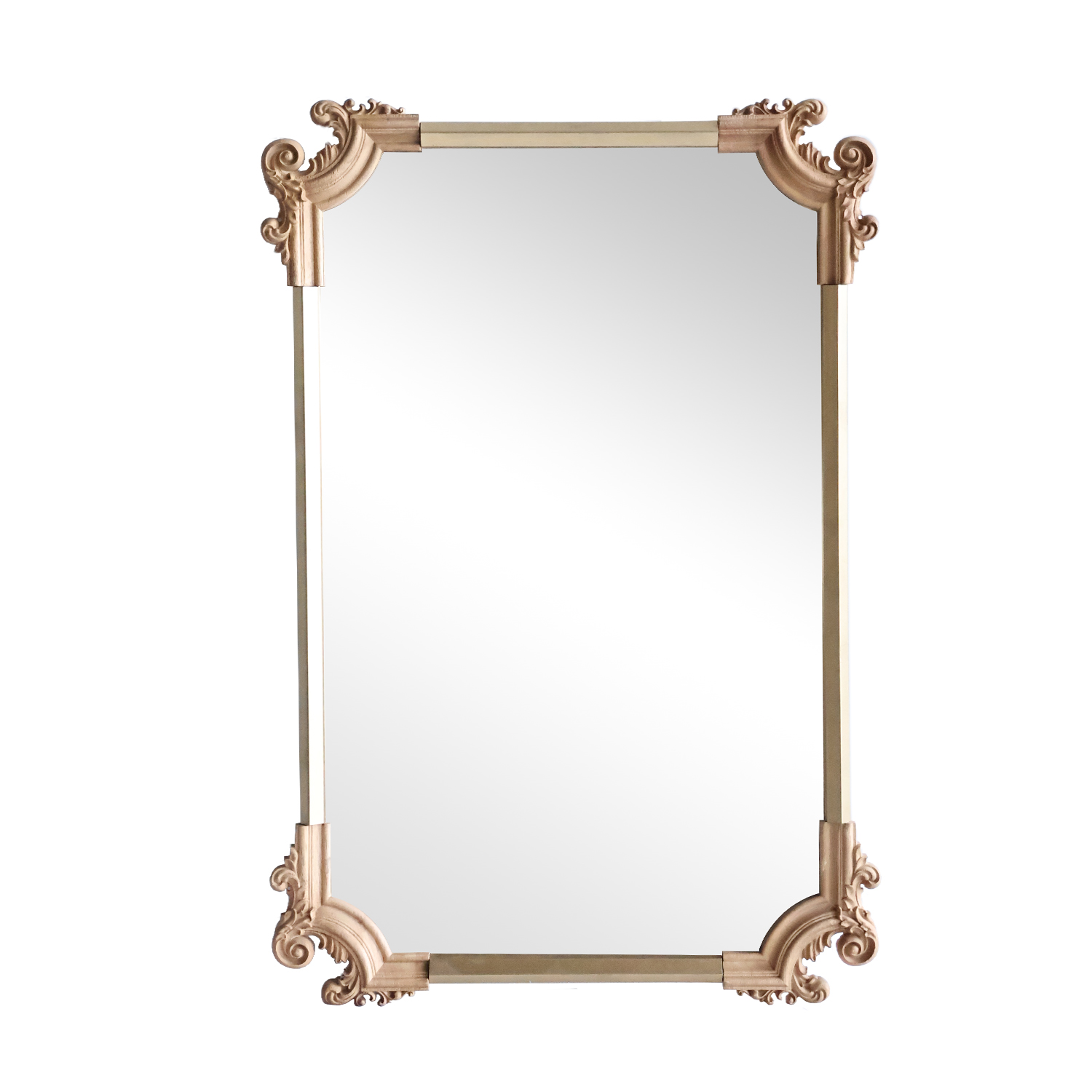 wooden framed mirror
