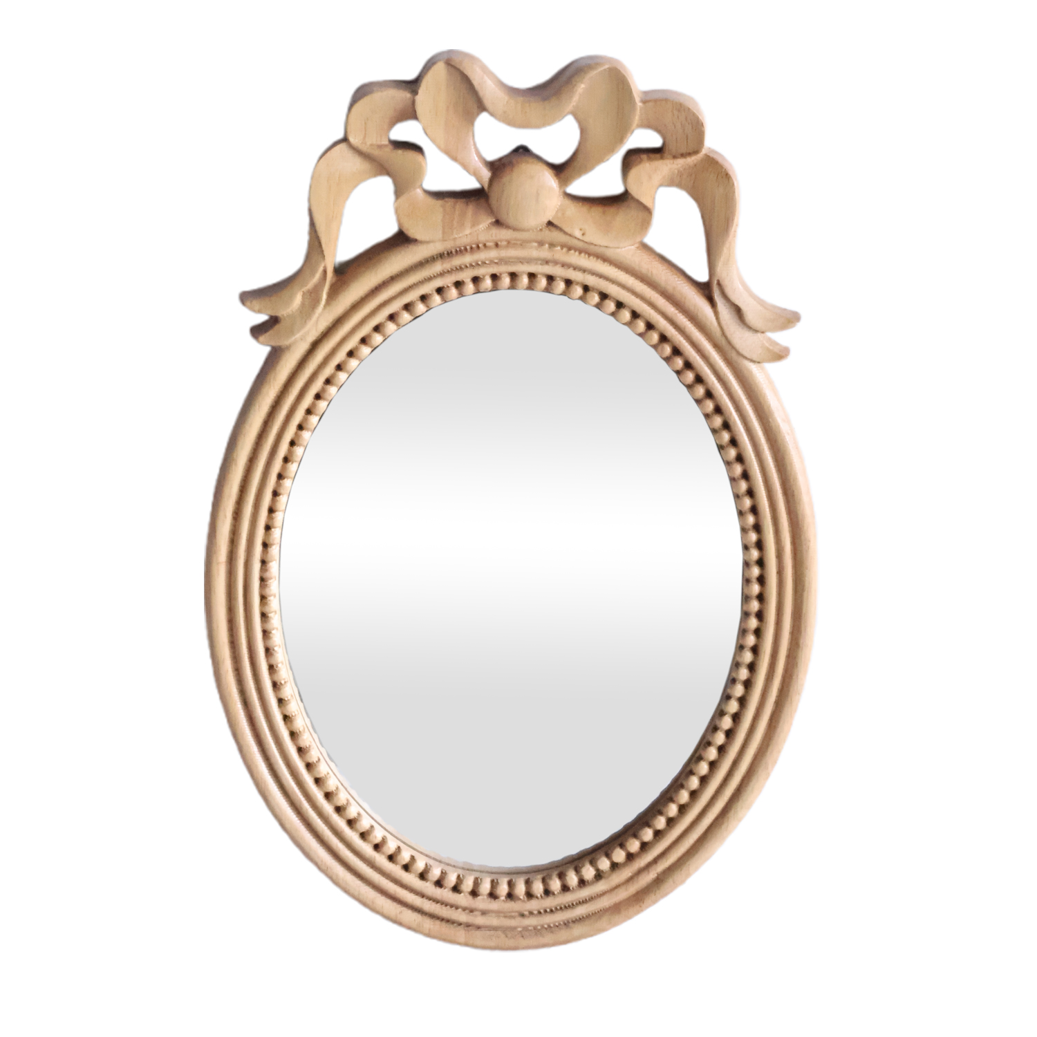 wooden framed mirror