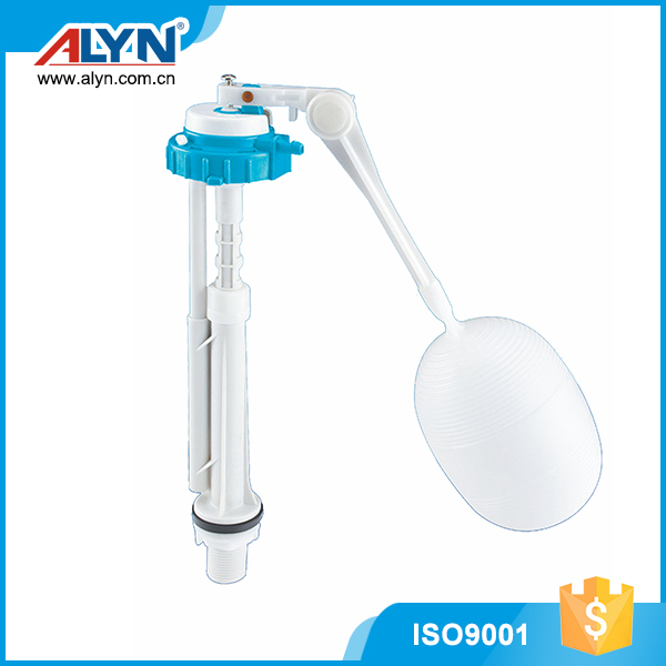 Toilet tank fill valve - Adjustable ball-cock button fill valve