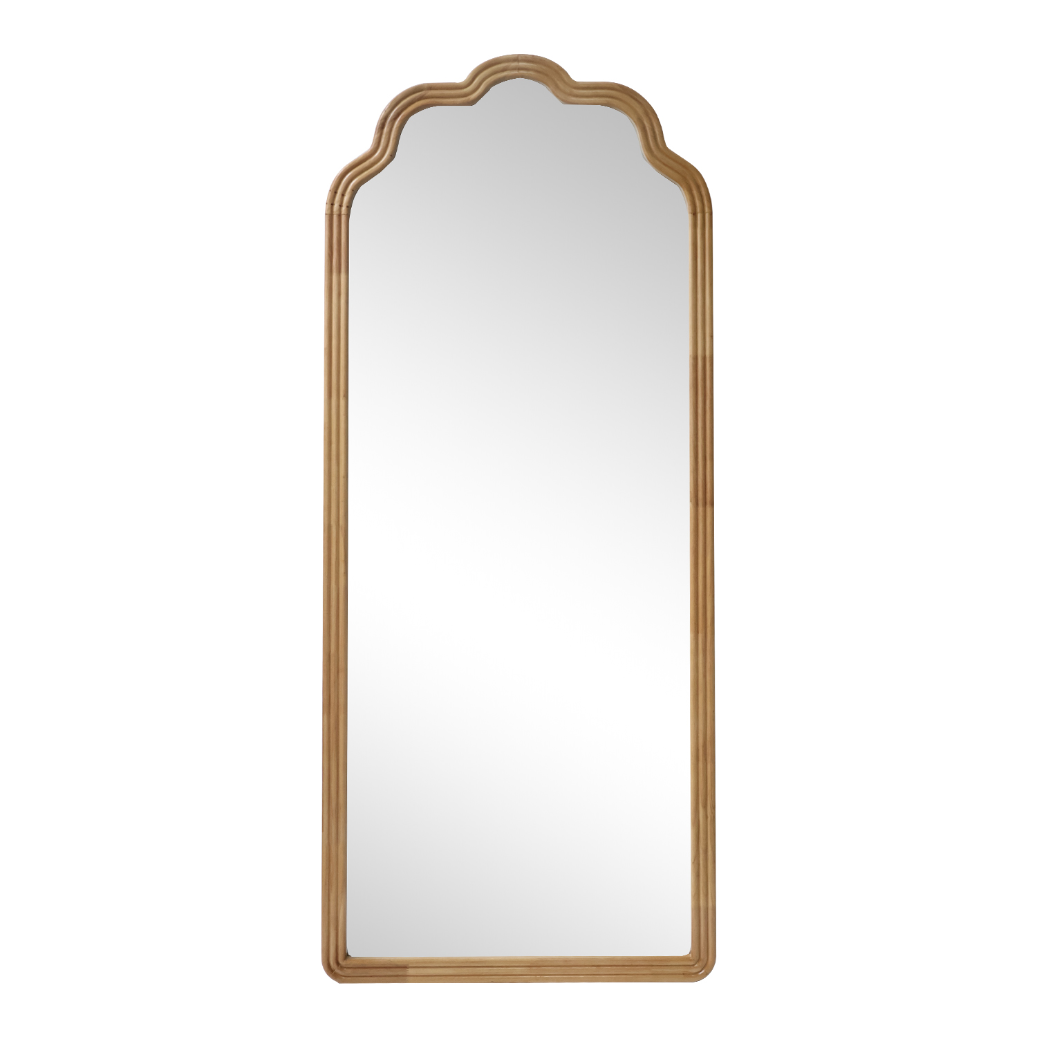 wooden framed mirror
