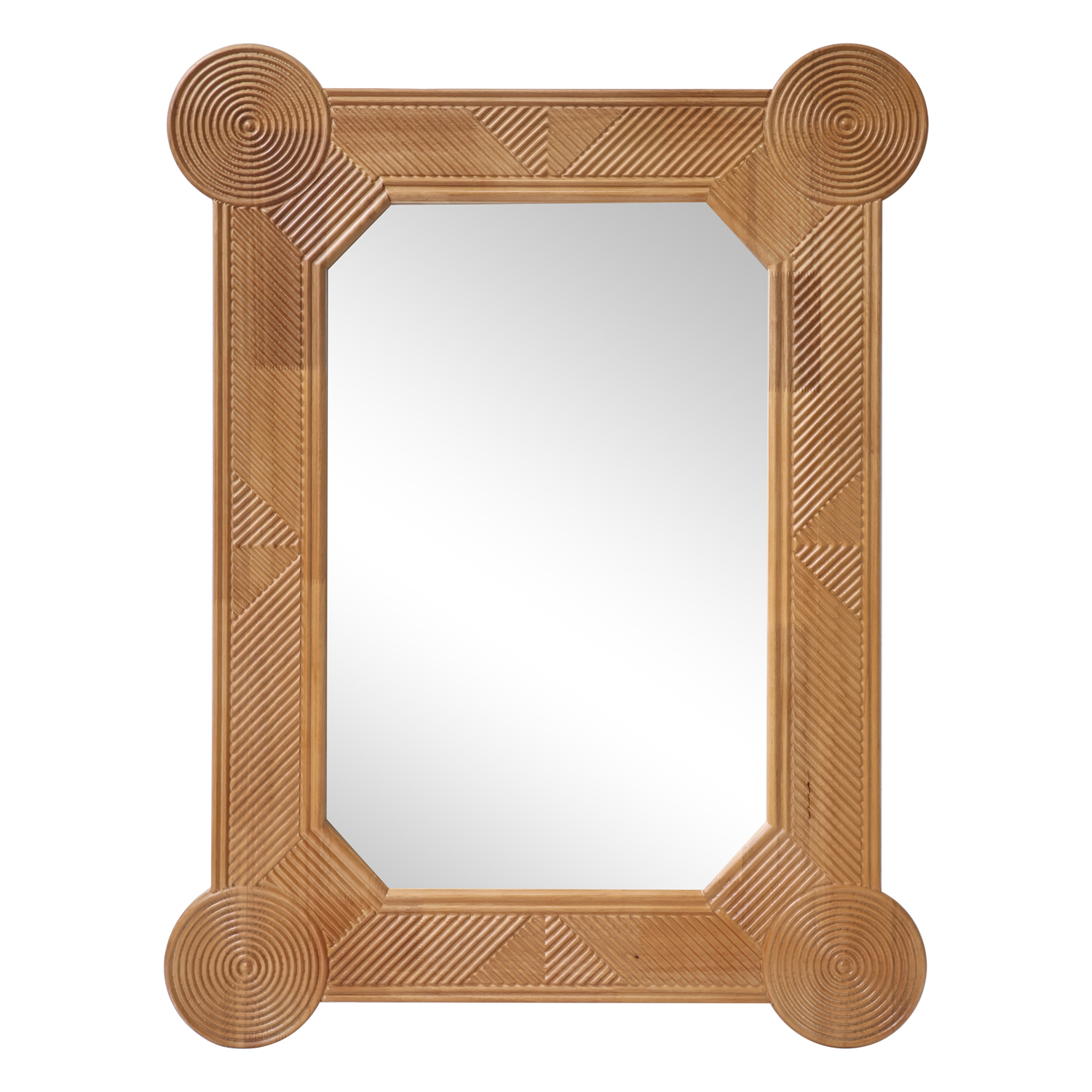 wooden framed mirror