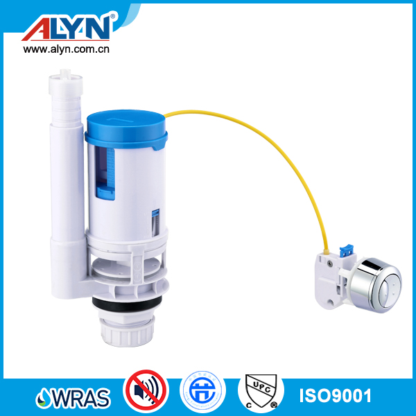 Toilet tank flush valve - Wire-control dual flush valve