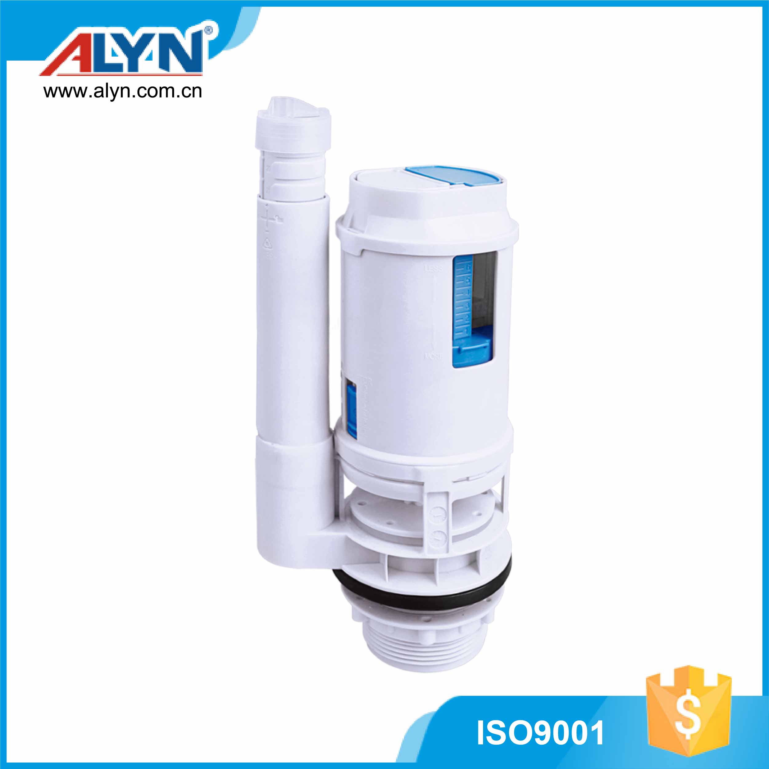 Toilet tank flush valve - dual flush valve