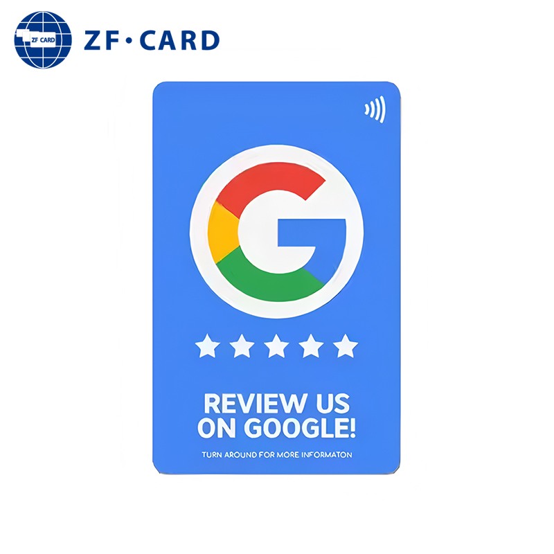 Customized QR Code PVC NFC Google Tap Review Cards
