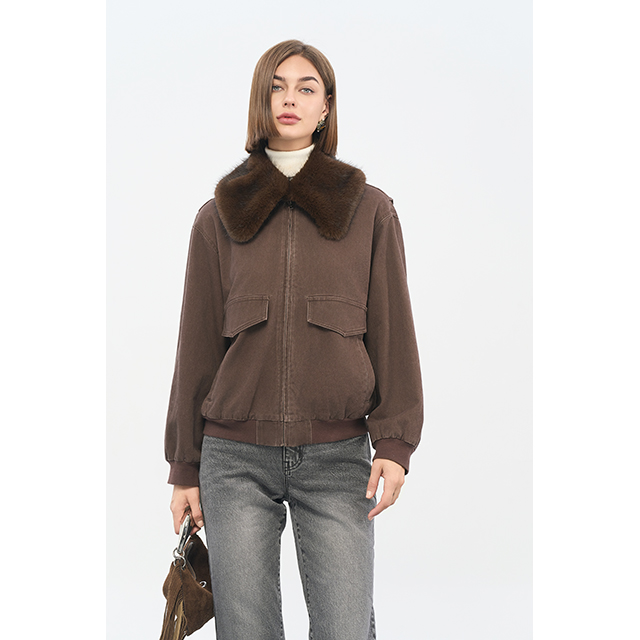 Brown vintage washed jacket