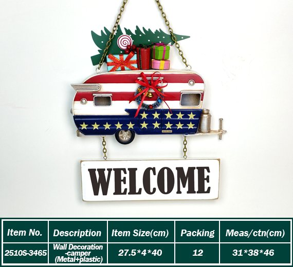 Wall Decoration-camper (Metal+plastic)