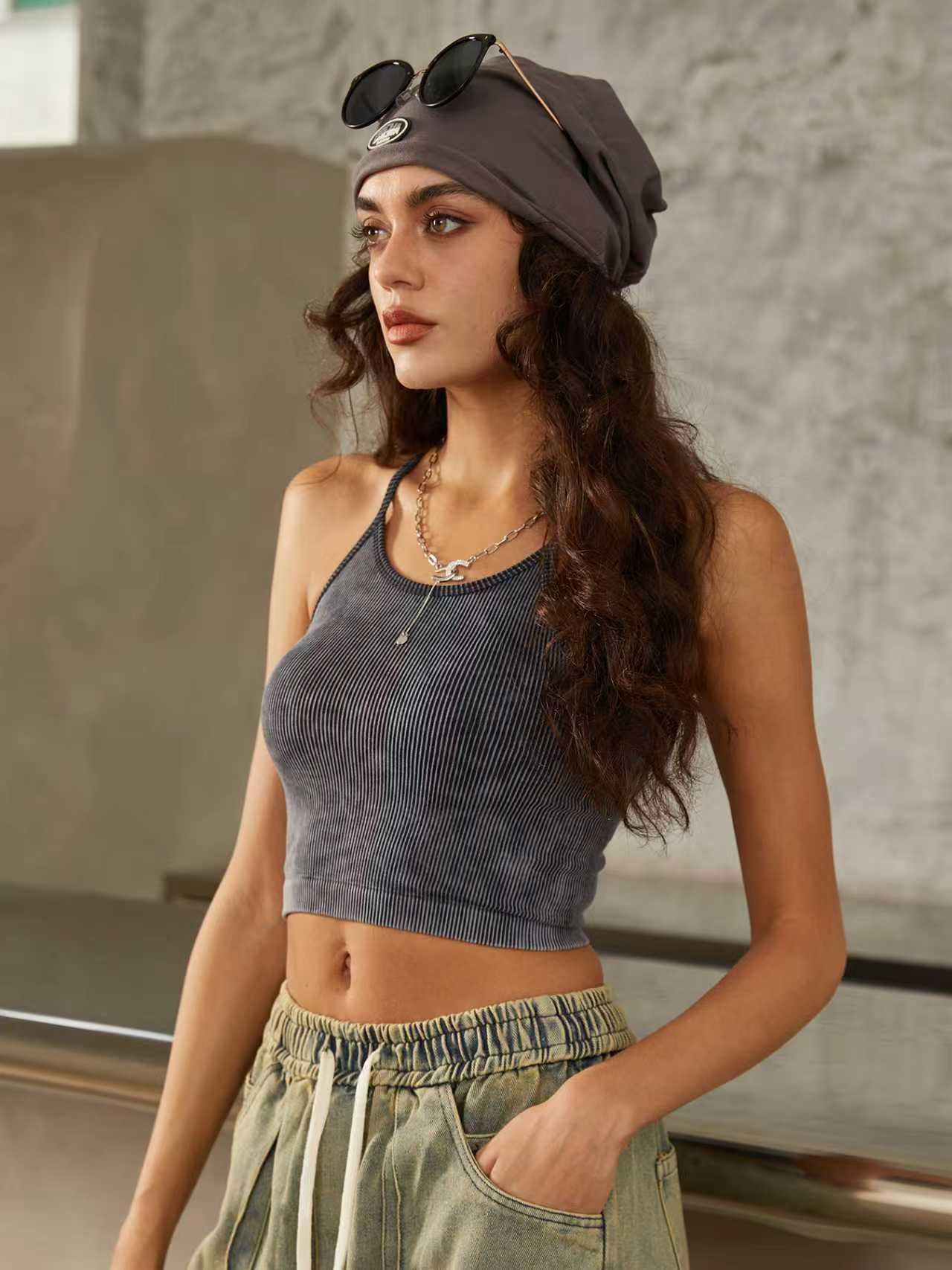 ladies seamless spaghetti